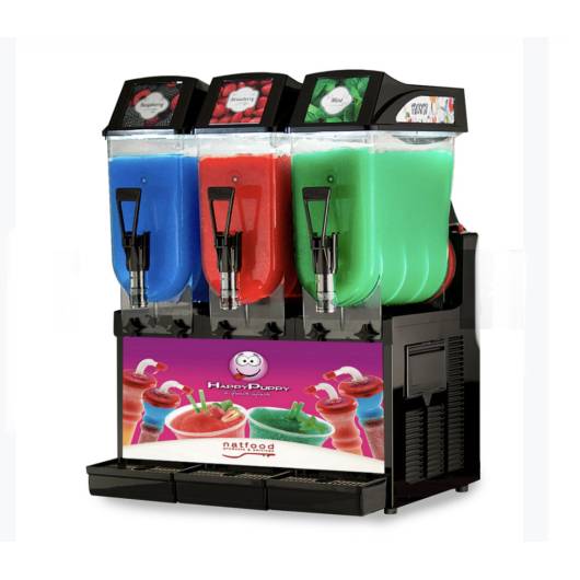 SPM granita machine - 3 x 12 liter LED trays