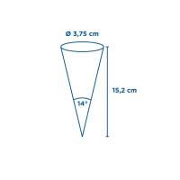 2000 GLACES Cones Ø 3,75x15,2 cm carta stampata