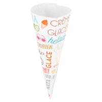 3000 GLACES Cones 100 G/M2 - 7x11,5 cm printed paper