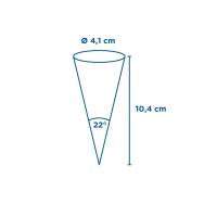 3000 GLACES Conos Ø 4,1x10,4 cm impreso papel