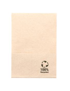 9600 mini towels in eco 1 fold paper - 17x17 cm recycled natural