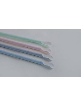 3000 Pailles Granita 200x8mm - Mix couleur pastel