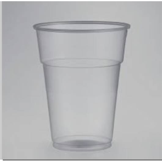 800 Tazas de té Bubble 35/40 cl en PP transparente