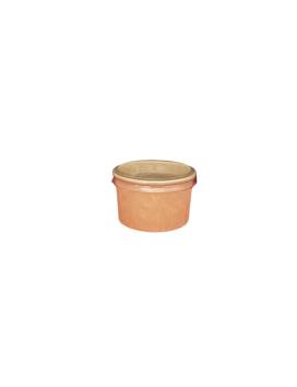 1000 90 ml kraft sauce pot with PET lid