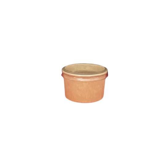 1000 90 ml kraft sauce pot with PET lid