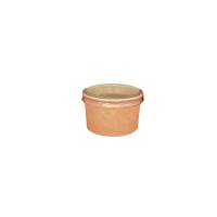 1000 90 ml kraft sauce pot with PET lid