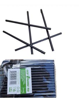 7000 Paper straws 200 x 6 mm - black color