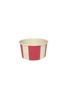 750 Ice Pot 100 ml di cartone - rosa e bianco