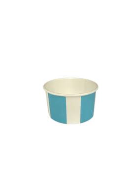 750 100 ml cardboard ice cream pot - blue and white