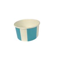 750 100 ml cardboard ice cream pot - blue and white