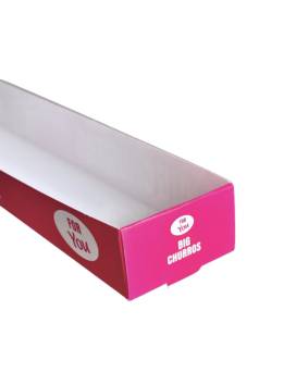 1000 boites Big Churros rose en carton