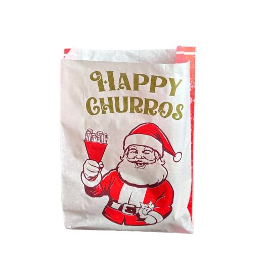 2000 de saci Noel Happy Churros hârtie anti-grăsime