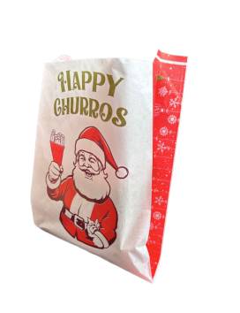 2000 Weihnachtstüten Happy Churros aus fettfreiem Papier