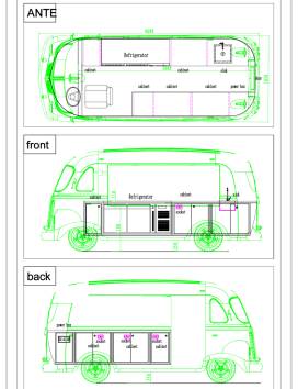 Food Truck Chariot trailer truck cart