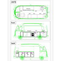 Food Truck Chariot trailer truck cart