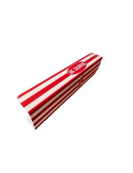 1000 pelles big Churros imprimé big churros rayé rouge et blanc en carton