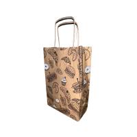 260 Kraft bags for food with string handle 23+10x33cm - quality kraft paper 90 gm2