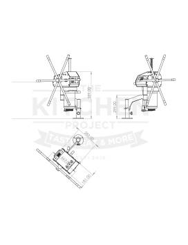 CHURROS-Maschine Manueller Arm 3 kg - Küchenprojekt