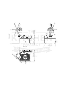 MACHINE A CHURROS MANUAL 3 kg + FRITE DE COMPETIÇÃO NUMÉRICA - 6KW - 220V