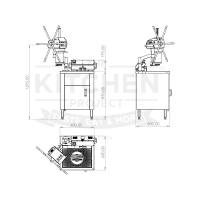 MACHINE A CHURROS MANUAL 3 kg + NUMERIC FRITEUSE - 6KW - 220V