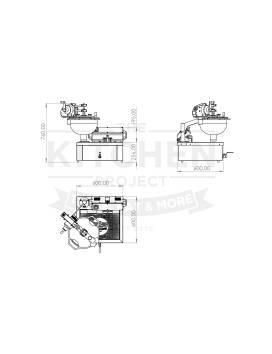 CROUSTOMER, DONUTS and BEIGNETS + NUMERICAL COMPTOIR USE 30 litros- 6KW - 220V