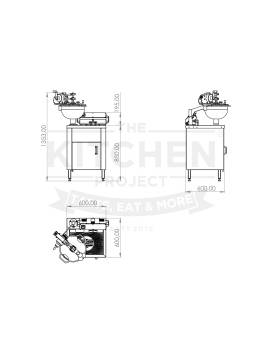 Maschinen-KROUSTILLONEN, DONUTS und BEIGNETS + NUMERICAL FRITEUSE 30 Liter - 6KW - 220V