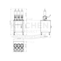 FOURRAGE CHOCOLAT SU INOX MEUBLE - 3 X 2 litri