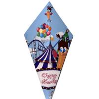 1000 35cm churros hats - printed cardboard blue park attraction