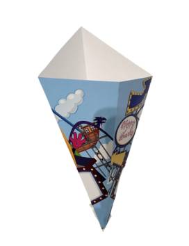 1000 35cm churros hats - printed cardboard blue park attraction