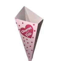 500 giant mega hats of 48 cm - cardboard rose printed churros for you