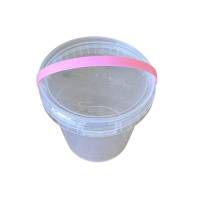 Buckets 1180 ml with lids and pink handles - 200 Pcs