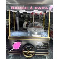 PAPA BARBE Machine + Electric Chariot - Professional PAPA BARBE Machine - Black, pink and gold