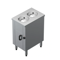 BAIN-MARIE DOUBLE pe mobilier - 2KW - Proiect de bucătărie