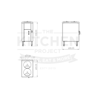 BAIN-MARIE DOUBLE pe mobilier - 2KW - Proiect de bucătărie