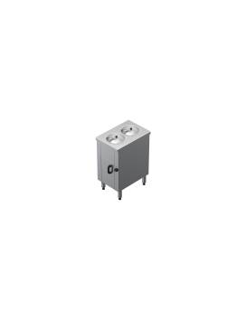 BAIN-MARIE DOUBLE pe mobilier - 2KW - Proiect de bucătărie