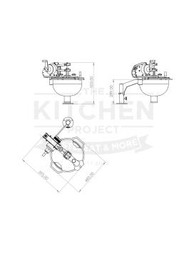 CROUSTILLONS- und Donuts-Maschine automatisch 5 kg – 220 V – Küchenprojekt