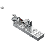 COUNTER SET CRUST MACHINE + DIGITAL FRYER + FILLING MACHINE + DOUBLE BAIN-MARIE + TOPPING - KITCHEN PROJECT