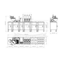 SET MACHINE CROUSTILLON + FRITI NUMERCI + MACHINE REMPLISHING + DOUBLE BAIN-MARIE + TOPPING + DISPLAY POUBELLE