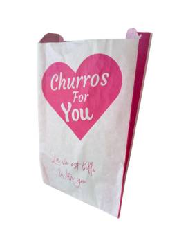 1000 Bolsas Churros tamaño de papel anti grasa 26x16 cm - churros para usted