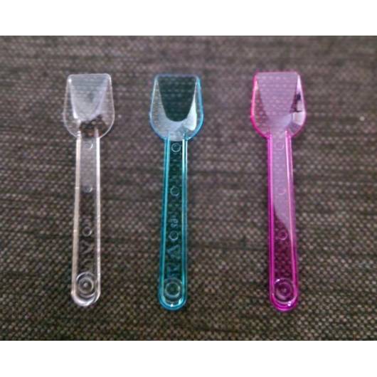 6400 Reusable plastic spoons for ice cream - 8.5 cm