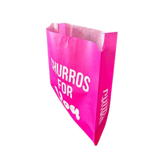 800 Big Sachets Churros anti gras 35x25 cm - Churros for you rose