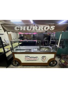 CHURROS stand trolley - Cooking oven capacity 30 litres