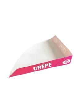 500 Pelles à crêpes en carton rose et texte blanc