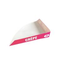 500 Pelles à crêpes en carton rose et texte blanc