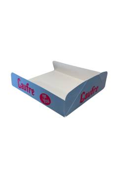 copy of 500 embossed boxes in pink cardboard and white text