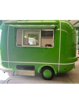 Remorque Food Truck Futuriste 9m2 Fabrication Europe entièrement équipé CHURROS et CROUSTILLONS