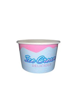 2700 Hielo Pot 110 cc o 1 bola - azul y rosa helado delicioso