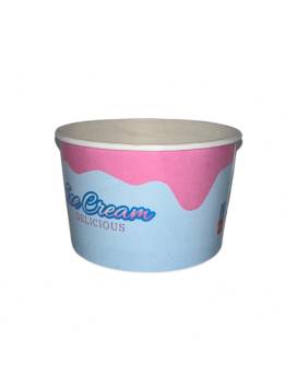 1100 360 cc ice cream for 4 balls - blue and pink ice cream delicious