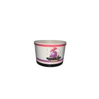 1100 Pot à glaces 360 cc pour 4 boules - Beige, rose, noir design la vie est belle