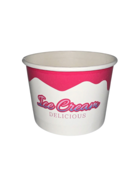 1400 Ice Pot 270 cc für 3 Bälle - Blaues und rosa Eis köstlich